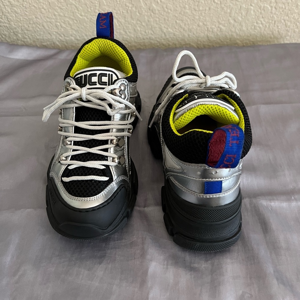 Gucci Flashtrek Trainer Shoes Sneakers 35 NEW - Picture 10 of 14